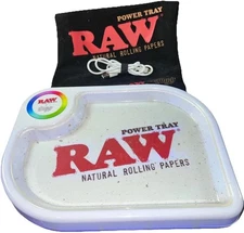 RAW Rolling Papers POWER TRAY - Light up Rolling Tray - Rechargable - Bluetooth!