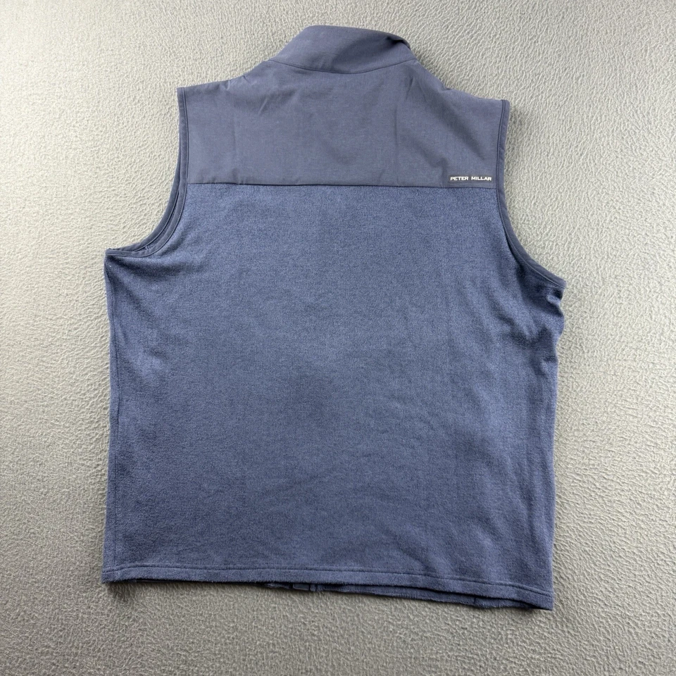 Chaleco Peter Millar Hombre L Azul Solsticio Rendimiento Baltusrol Golf Híbrido Foto 3 de 4