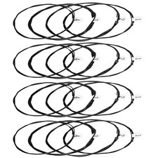 RAUYIVANY Ukulele Strings 4 Sets, 16 Strings, Black Nylon, Light Gauge,