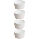 4 pcs Ceramic Baking Bowl Kitchen Steamed Egg Bowl Pudding Kitchen Baking Tool
