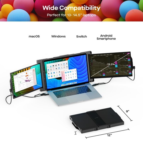 Portable Monitor - Mobile Pixels 13.3'' Trio Monitor for 13''-14'' Laptops - Picture 5 of 8