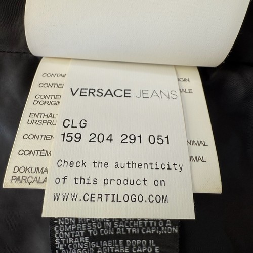Versace Jeans Size 16 Aus (12 US) Authentic Black Puffer Jacket Gold Hardware - Picture 19 of 22