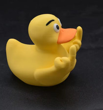 Funny Middle Finger Duck Home Statue Resin Mini Duck Garden Decoration Rustic Co