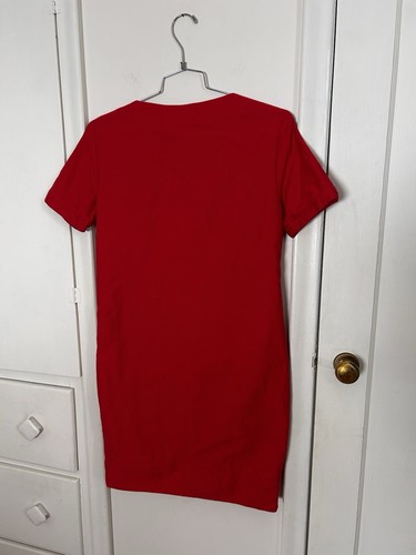 Vestido Vaina Versace Jeans Rojo Talla 8 - Imagen 5 de 8