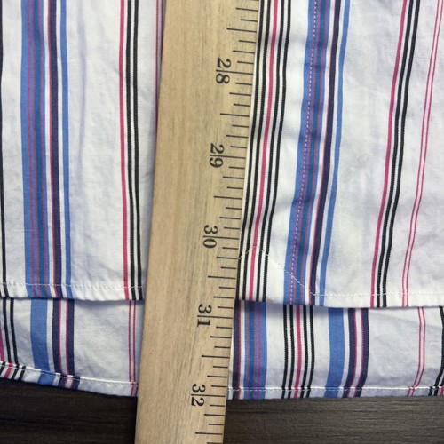 Polo Ralph Lauren Shirt Mens Large  Custom Fit Striped Long Sleeve Button Front - Bild 7 von 8