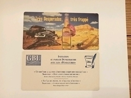 2 Ss Bocks : DESPERADOS repiqué GBL / Les Pénelècres Dunkerquois (modèle 4)