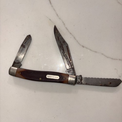 MASTER MECHANIC MM89 USA Vintage Folding Pocket Knife - Picture 1 of 5