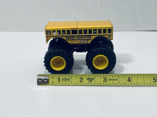 Hot Wheels Monster Jam Trucks 1:64 Scale Diecast Higher Education Bus - Picture 7 of 9