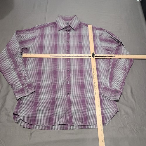 Camisa Burberry London Para Hombre Grande 16 41 Cuadros Abotonada Manga Larga Reino Unido Vestido Ajuste - Imagen 6 de 10