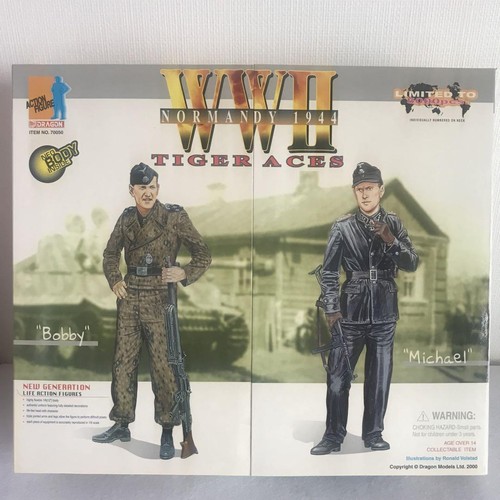 Dragon Models 1/6 Figure Armored Division Tiger Ace 1944 Michael & Bobby Unused - Picture 1 of 12