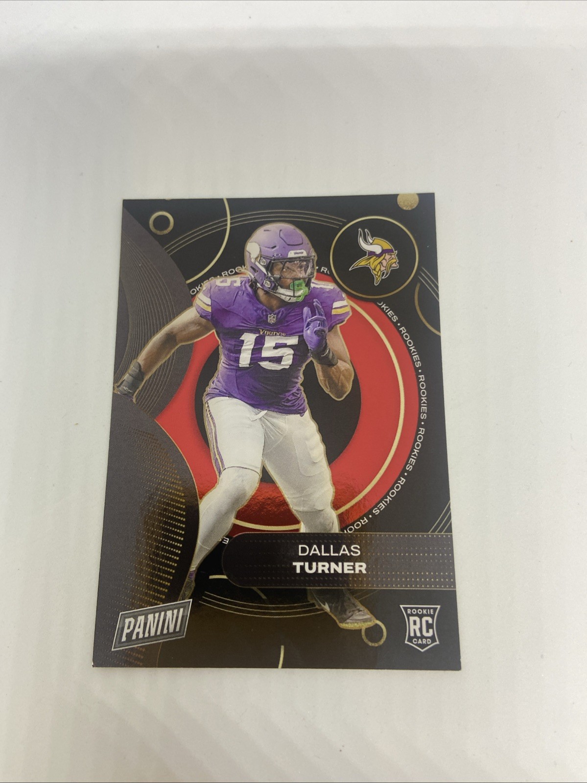 2024 Panini Dallas Turner Rc Player of the day RC8 9/99 Red Foil