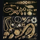 BIIG Vintage 2Now Goldtone Costume Jewelry Lot ALL SIGNED AVON NAPIER TRIFARI+