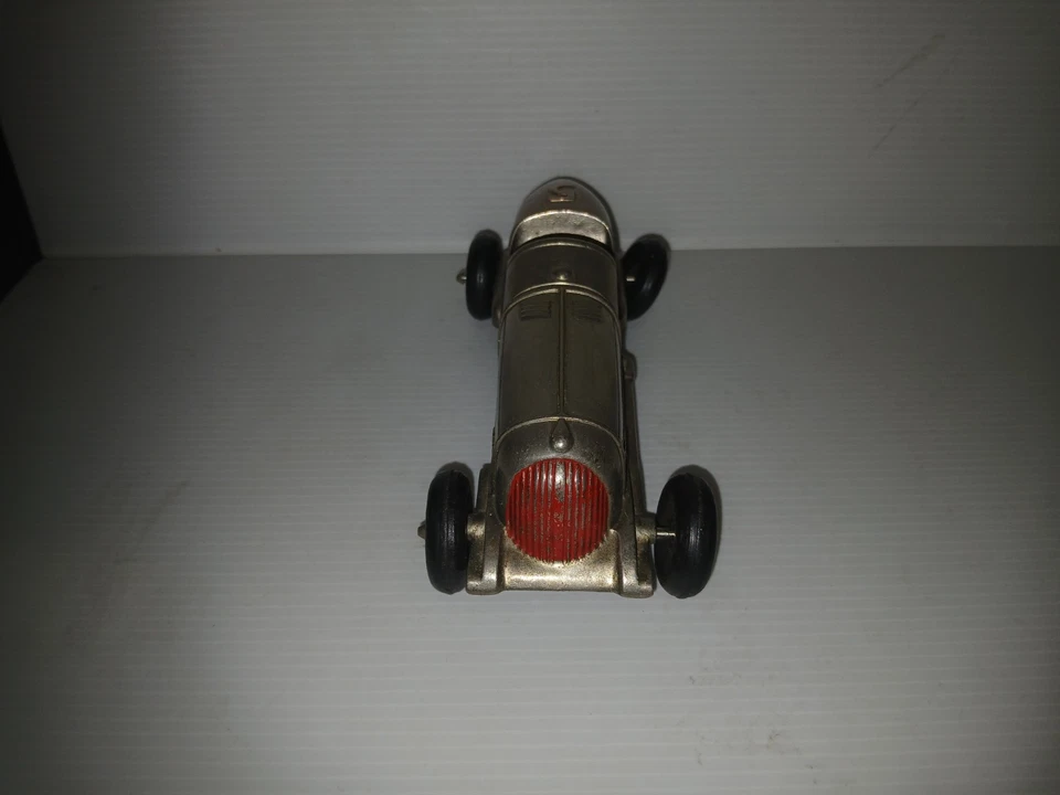 VINTAGE 1950 Hubley Kiddie LARGE RACING CAR USA ORIGINAL TOY RACER DIECAST RACE - Image 2 of 4