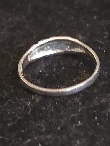 Cheryl Wadsworth Signed 925 Sterling Silver Etched Floral Band Vtg Native Size 8 - Picture 7 of 8