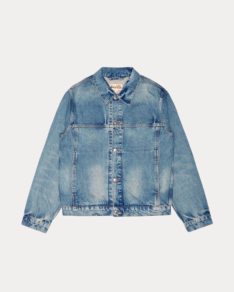 ジャケット・アウター STUSSY TRUCKER JACKET DENIM STUSSY stüssy TRUCKER JACKET DENIM Size L Yç | eBay