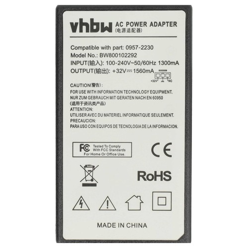 Mains Power Adapter for HP Officejet 6500 Wireless 7000 7500a All-in-One - Afbeelding 5 van 9