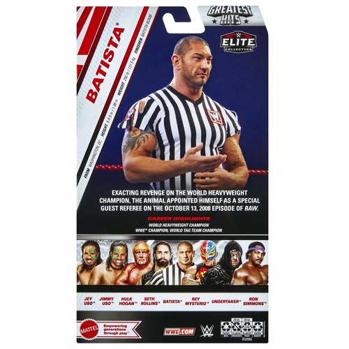 WWE Greatest Hits Elite Collection Batista Wrestling Action Figure - Picture 3 of 3
