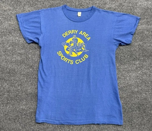 Vintage 80s Derry Area Sports Club Single-Stitch Graphic T-S 1980s vintage concert t-shirt, vintage, single stitch, B+ condition