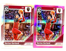 Darius Garland 2024-25 Optic #42 PINK HYPER PRIZM + SILVER PRIZM Cav's