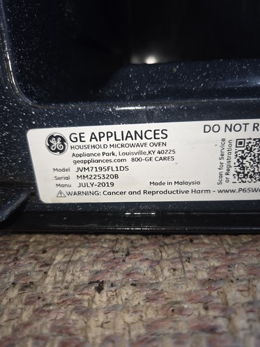 Bandeja de placa de vidrio para microondas GE JVM7185FL1DS D=14 con rodillo de anillo - Imagen 3 de 3