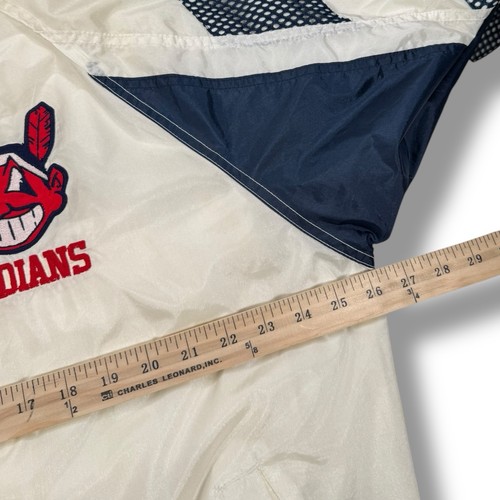 Vintage Pro Player Cleveland Indians Full Zip Jacket Mens Medium • EUC - Picture 6 of 7