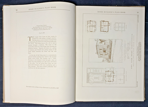 Rare "Home Builder's Plan Book" 1921 1st Edition GOOD Hardcover - Picture 14 of 20