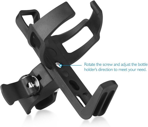 Portabotellas de Agua Universal para Bicicleta - Sin Tornillos, Giratorio 360°, Abrazadera Ajustable - Imagen 6 de 8