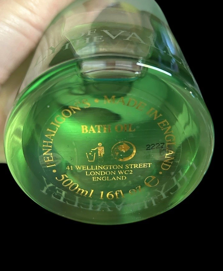 Aceite de baño difícil de encontrar Penhaligon Lily of the Valley 16 OZ NUEVO CON CAJA Foto 3 de 4