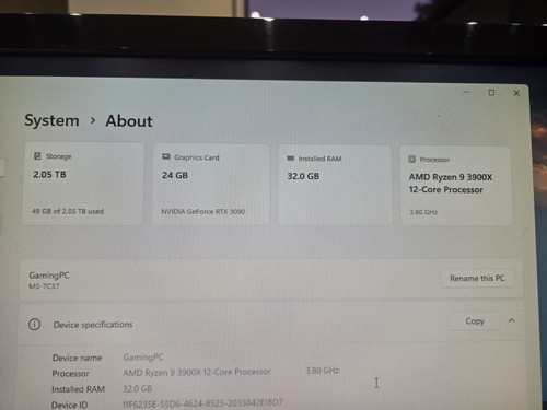 Gaming PC High Spec Bargain Price 32gb Ram 3090 Gpu - Afbeelding 4 van 13