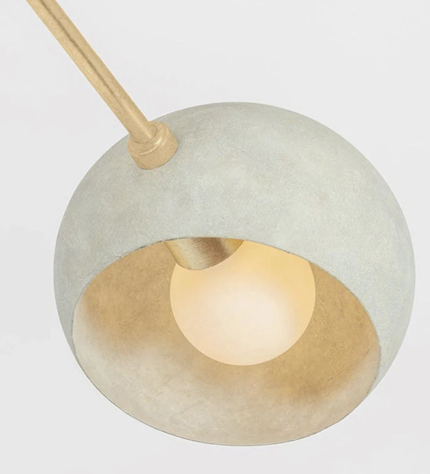 Lámpara de araña dorada Hudson Valley Lighting 3104-VGL/LWP Turner 4 luces 52" de ancho Foto 3 de 3