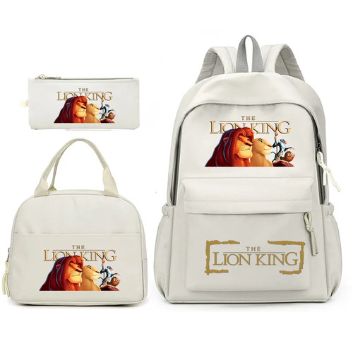 3pcs The Lion King Backpack Lunch Bag Teenagers Student School Bags Travel Sets - Picture 14 of 47