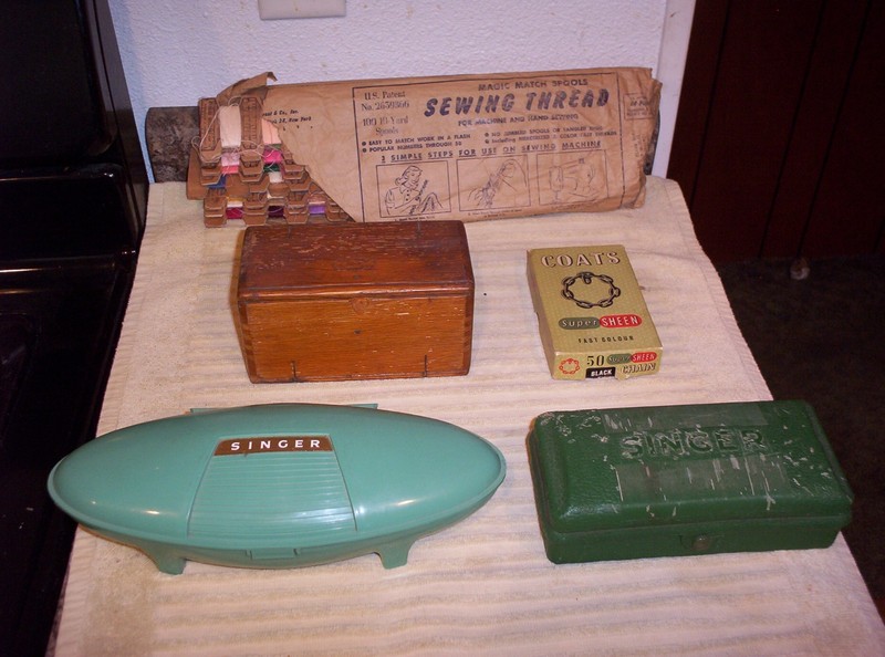 2 - VINTAGE SINGER BUTTON HOLERS - PLUS MUCH MORE!
