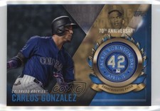2017 Topps Jackie Robinson Day Commemorative Carlos Gonzalez #JRPC-CG Patch