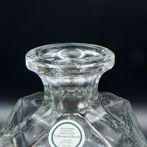 Villeroy & Boch Cocktail Club Spirit Decanter 24% Lead Crystal W/Stopper Germany - Picture 7 of 10