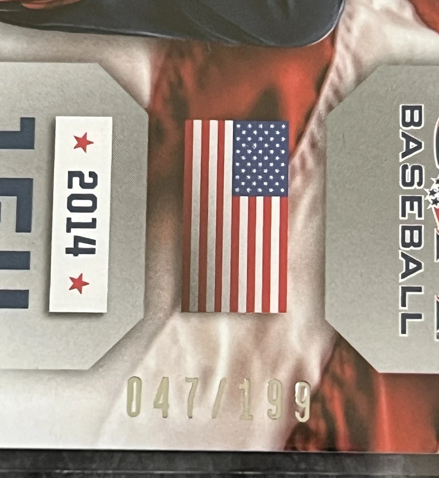 #47/199! Brice Turang 2014 Panini USA Baseball Autographed Card Rookie Brewers - Image 3 of 4