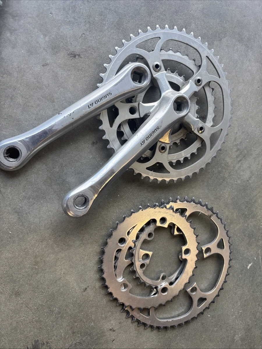Sugino Bicycle Cranksets with Triple Chainrings 170 mm Crankarm
