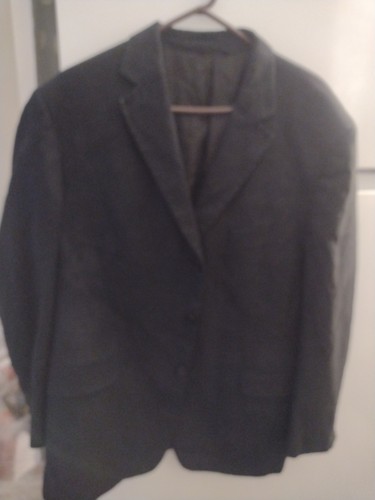 Andrew Fezza 100% Silk Blazer Dress Coat Black 48 Regular - Picture 3 of 11