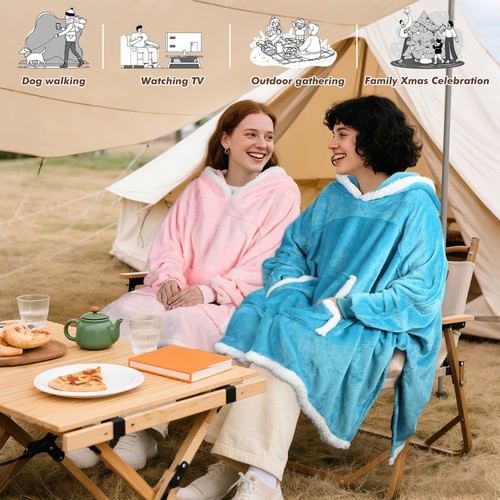 Catalonia Oversized Hooded Poncho Casual Hoodie Sweatshirt For Adults Women Men - Bild 6 von 42