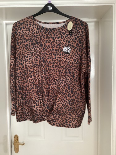 Ladies Soft Touch Top size 14/16 Orange/Brown from Peacocks NWT - Picture 3 of 4