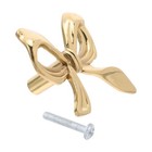 Messing-Schleifenform-Schrankknopf: Schubladengriff, dekorativer Schleifenknopf