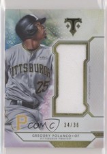 2018 Topps Triple Threads Single Jumbo Relics 34/36 Gregory Polanco #SJR-GP2 8d2