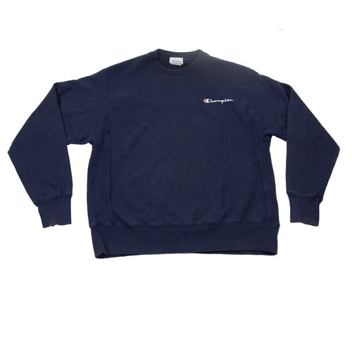 Champion Reverse Weave Herren Gr. M Navy Blau Rundhals Pullover Sweatshirt Vintage - Bild 9 von 10