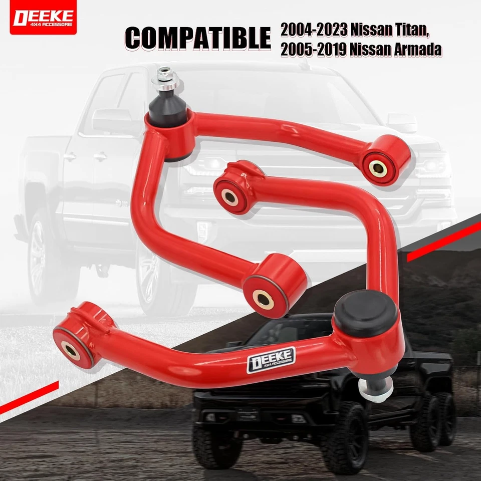 Front Upper Control Arms for 2004-2023 Nissan Titan.2005-2019 Nissan Armada,2-4" - Image 2 of 4