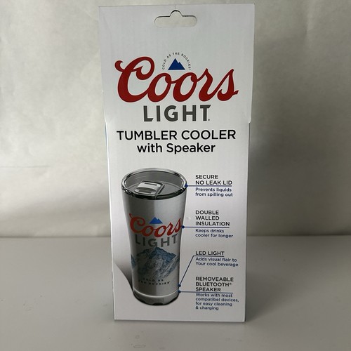 Coors Light Stainless Steel Tumbler with Built in Bluetooth Speaker Grey - Picture 4 of 6