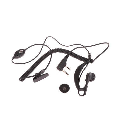 1PC 2-PIN Earpiece Headset PTT MIC Ear Hook Walkie Talkie Earbud Earphone - Picture 9 of 10