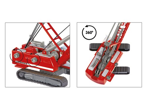 2023 Siku 1/87 Heavy Haulage Transporter Green & Liebherr Cable Excavator Red... - Picture 4 of 6