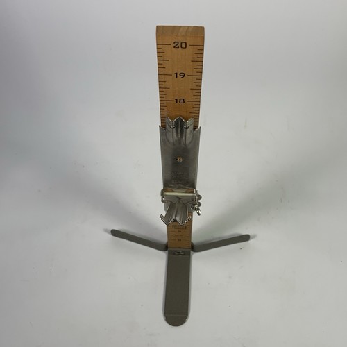 Vintage Pin-It Skirt Marker – 20" Wood Ruler with Adjustable Metal Stand Sewing - Picture 2 of 13