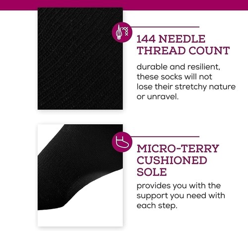 Women's Athletic No Show Running Socks - 12 Pack - by ZEKE - Bild 6 von 14