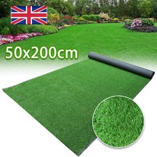 2M Artificial Grass Garden Turf Offcut Roll End Realistic Lawn Fake Mat Carpet