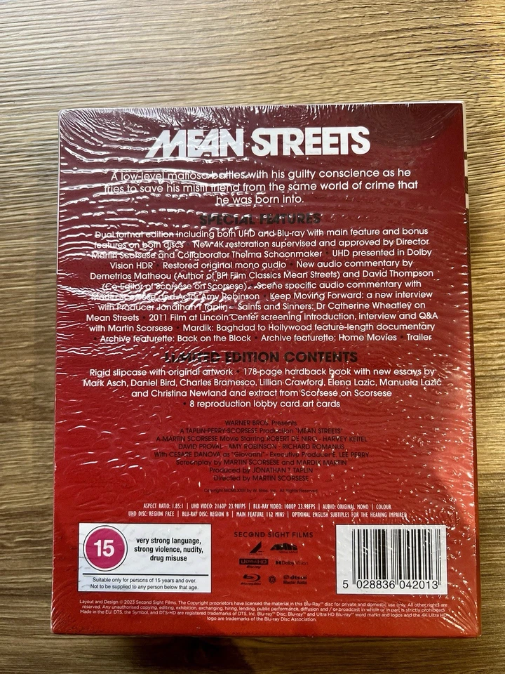 Mean Streets 4K UHD Deluxe Collectors Box Set Blu-ray Martin Scorcesse - Image 2 of 4